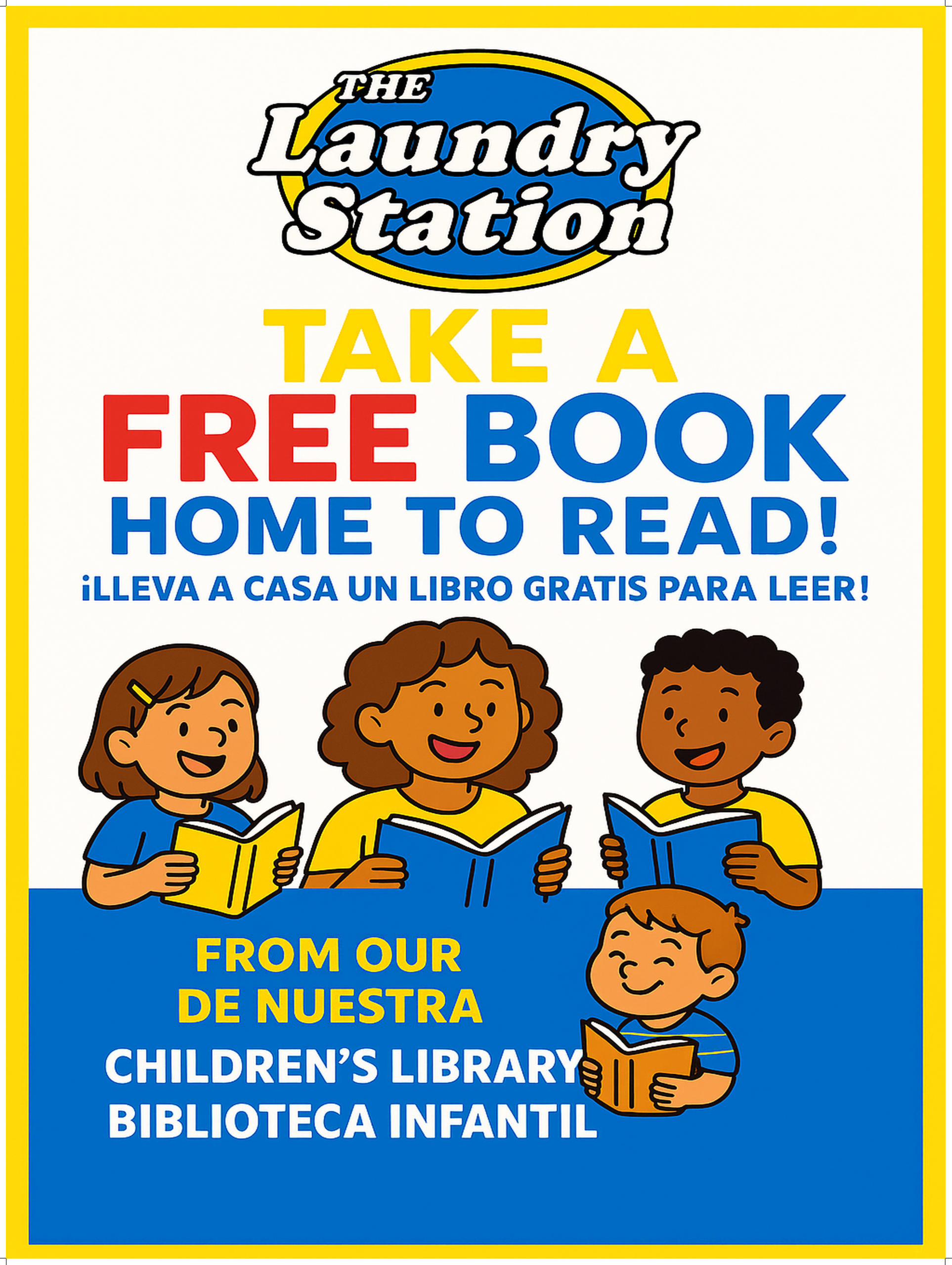 Kid Friendly Laundromat - Free Books