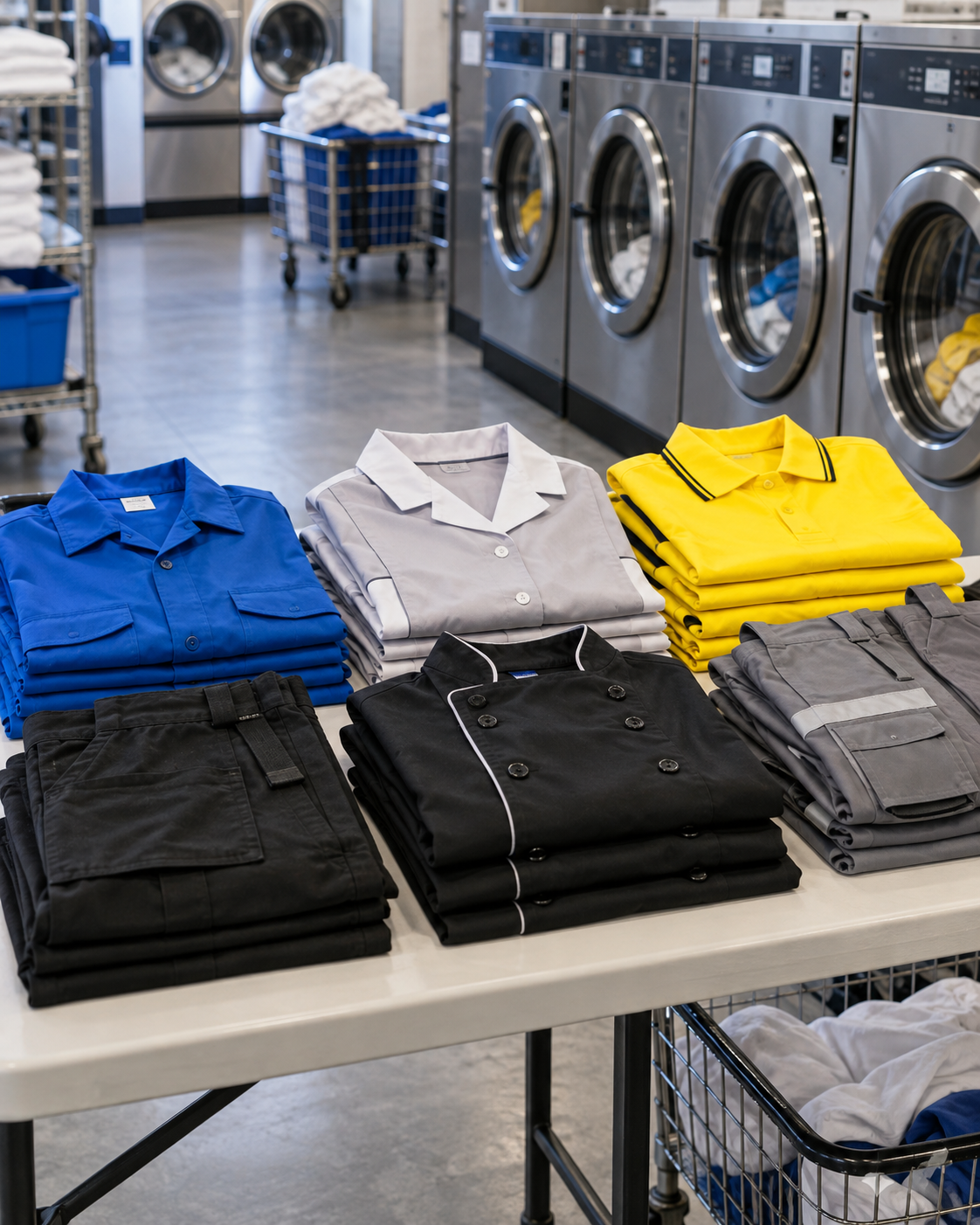 Uniform laundry service with pickup and delivery near Indian Hills in Wichita, Kansas